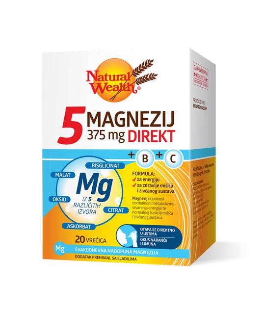 natural wealth 5 magnezij direkt 375 mg b c 20 vrecica natural wealth 5 magnezij direkt 375 mg b c 20 vrecica